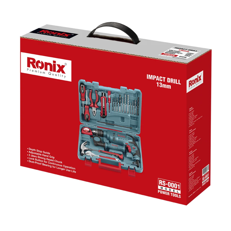 کیت دریل برقی چکشی رونیکس مدل RS_0001