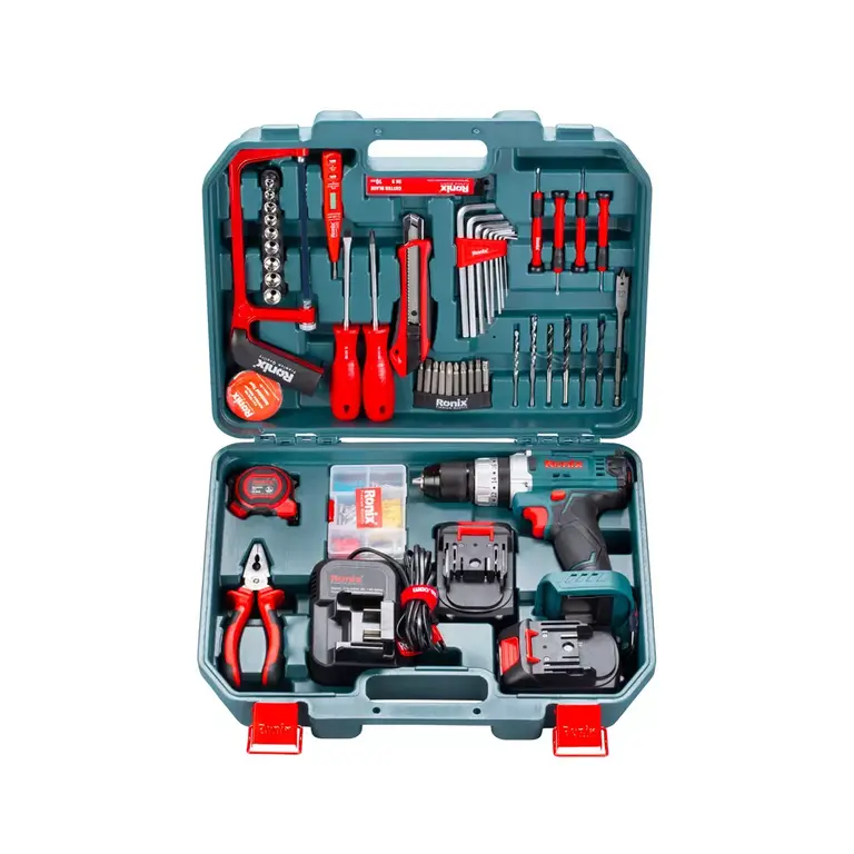 کیت دریل شارژی 20 ولت 53 پارچه رونیکس مدل RS-8620 — تصویر ۴