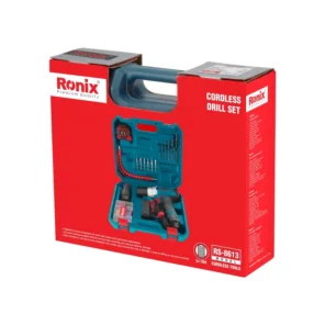 کیت دریل شارژی رونیکس مدل RS_8613 مجموعه 19 پارچه دو باتری